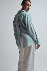 BACK TIE DETAILED SHIRT